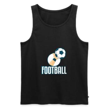 Street Soccer Footballer Jeu De Football Cadeau - Débardeur bio Premium Homme - noir - Devant - AI Model Male 178 light (178cm)