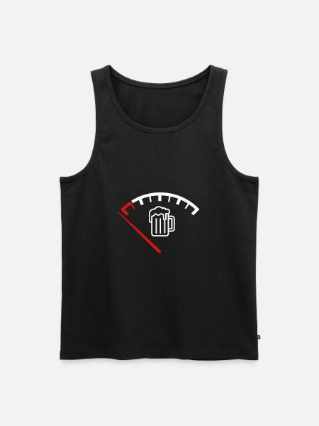 Bier Tankanzeige - Bierometer - Männer Premium Bio Tank Top - Schwarz