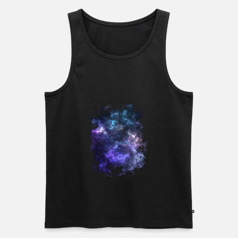 Univers - Männer Premium Bio Tank Top - Schwarz