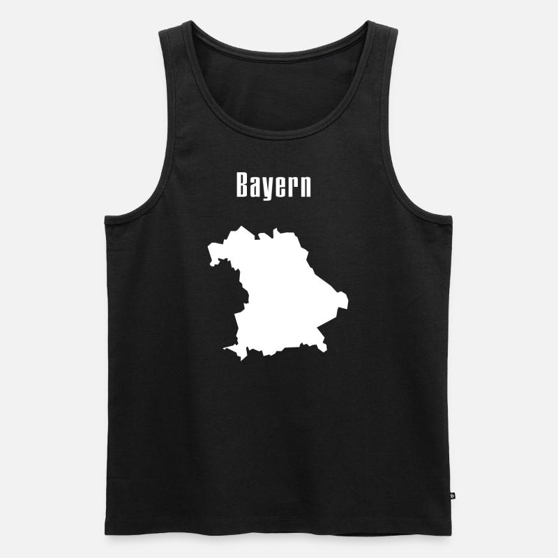 Bayern Design - Männer Premium Bio Tank Top - Schwarz