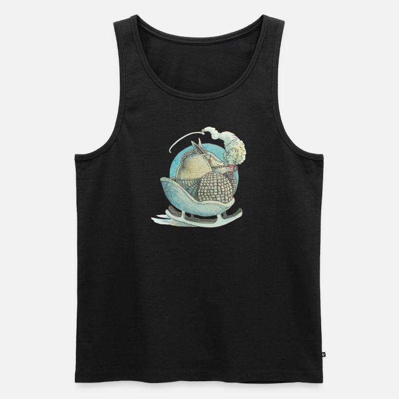 Armadillo - Männer Premium Bio Tank Top - Schwarz