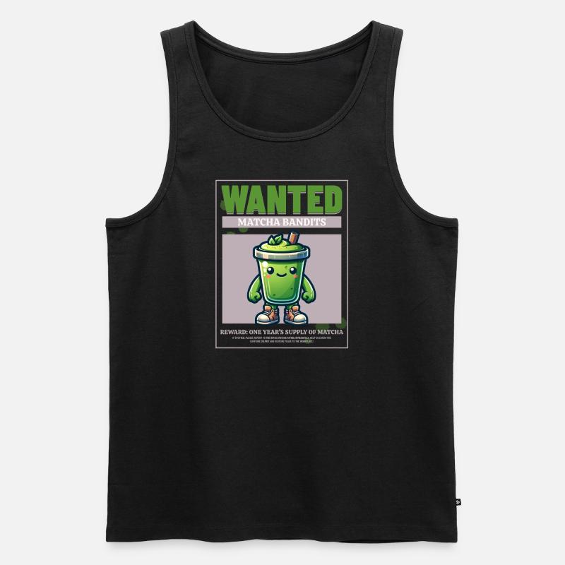 Wanta Matcha - Débardeur bio Premium Homme - noir