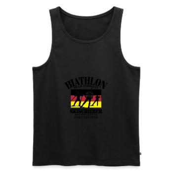 Biathlon - Langlauf - Oberhof - Ruhpolding - Männer Premium Bio Tank Top - Schwarz - Vorne - Michal (187cm)