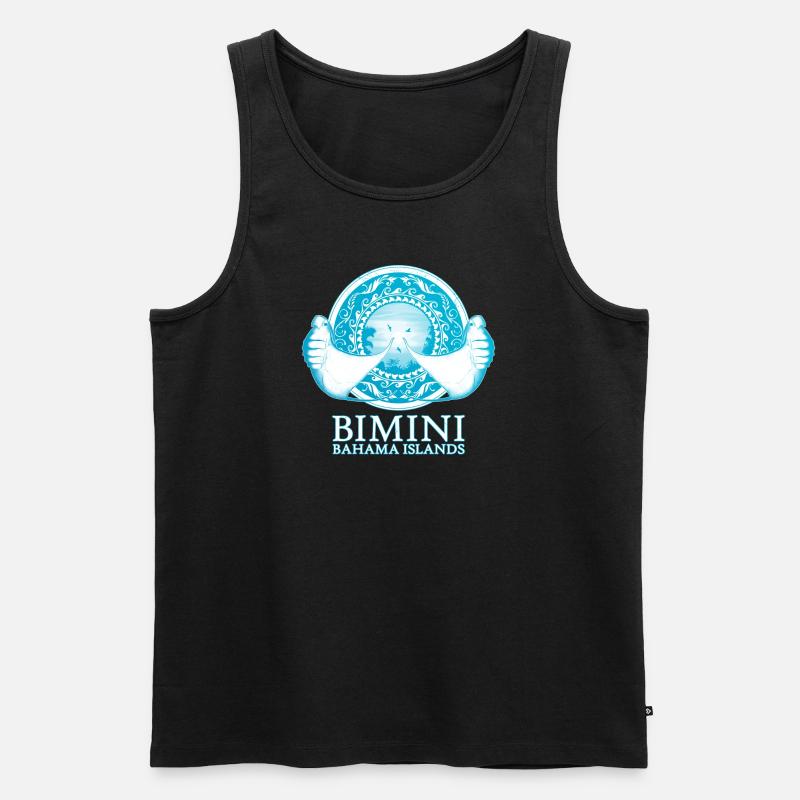 Mantarochen Bimini Bahamas - Männer Premium Bio Tank Top - Schwarz