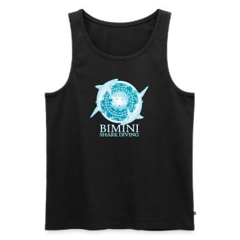 Karibischer Riffhai Bimini Bahamas - Männer Premium Bio Tank Top - Schwarz - Vorne - AI Model Male 178 light (178cm)