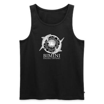 Karibischer Riffhai Bimini Bahamas - Männer Premium Bio Tank Top - Schwarz - Vorne - AI Model Male 178 light (178cm)