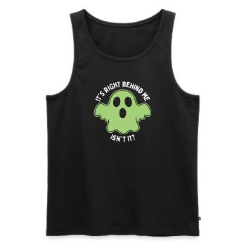 Halloween Ghost Hunt Scary Ghost Hunter Hunting - Men's Premium Organic Tank Top - black - Front - Michal (187cm)