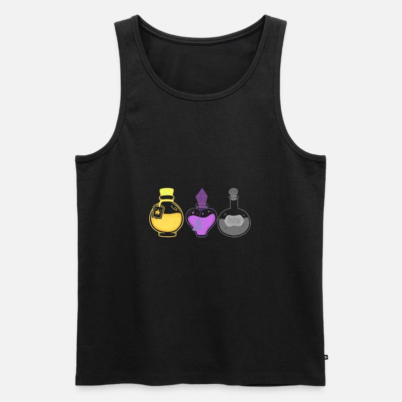 Non binary potions - Männer Premium Bio Tank Top - Schwarz