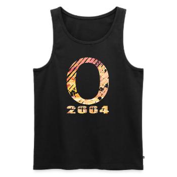 O 2004 Name Year of birth Gift - Men's Premium Organic Tank Top - black - Front - Michal (187cm)