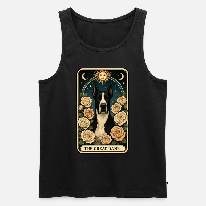 Deutsche Dogge - Männer Premium Bio Tank Top - Schwarz