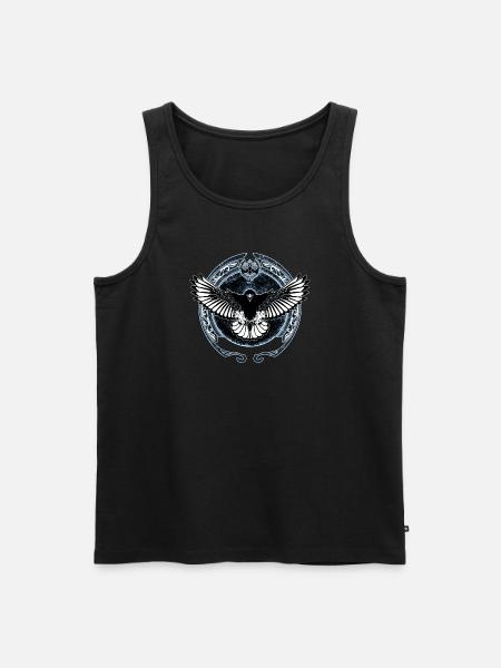 Celtic falcon - Men's Premium Organic Tank Top - black