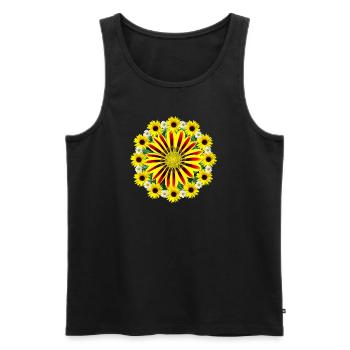 Gazania Blossom Sunflower Marguerites Gazanie - Men's Premium Organic Tank Top - black - Front - Michal (187cm)