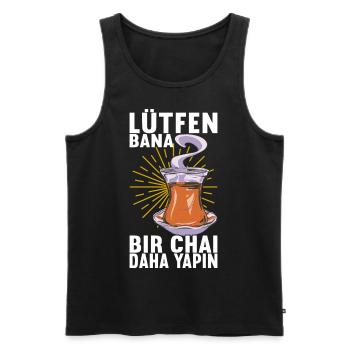 Türkei Türkisch - Männer Premium Bio Tank Top - Schwarz - Vorne - Michal (187cm)
