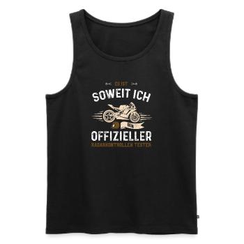Es Ist Soweit Ich Bin Offizielle... - Männer Premium Bio Tank Top - Schwarz - Vorne - Michal (187cm)