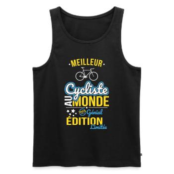 Best Cyclist in the World - 100% Awesome - Men's Premium Organic Tank Top - black - Front - Michal (187cm)
