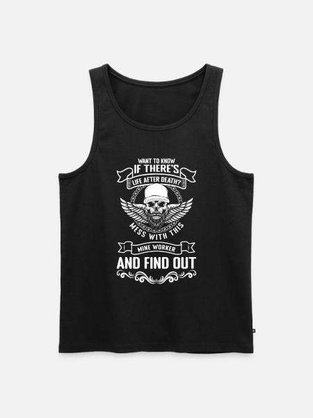 Mining Men Profession Treasures - Men's Premium Organic Tank Top - black