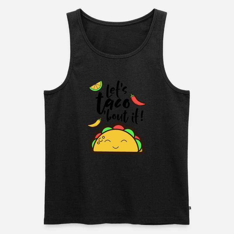 Let's taco 'bout it! - Männer Premium Bio Tank Top - Schwarz