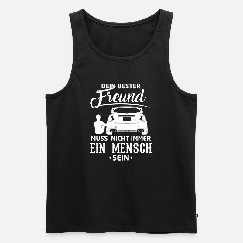 Auto - Impreza Bester Freund - Männer Premium Bio Tank Top - Schwarz