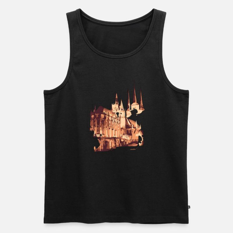 Kirche - Männer Premium Bio Tank Top - Schwarz