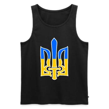 ukraine - Männer Premium Bio Tank Top - Schwarz - Vorne - AI Model Male 178 light (178cm)