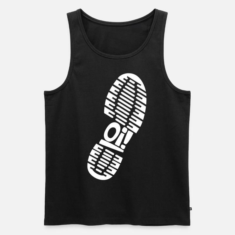 Oi! meine Stiefel! - Männer Premium Bio Tank Top - Schwarz