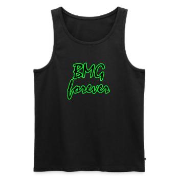 BMG forever - Männer Premium Bio Tank Top - Schwarz - Vorne - AI Model Male 178 light (178cm)