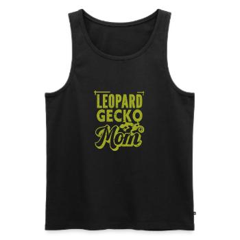 Gecko - Amphibie Tier - Männer Premium Bio Tank Top - Schwarz - Vorne - AI Model Male 178 light (178cm)