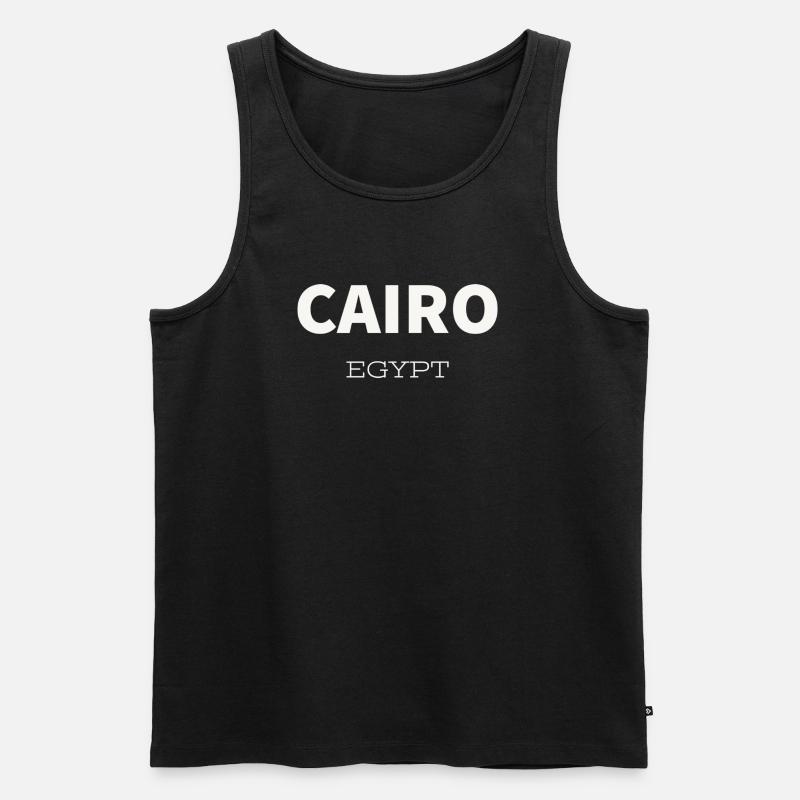 cairo - Männer Premium Bio Tank Top - Schwarz