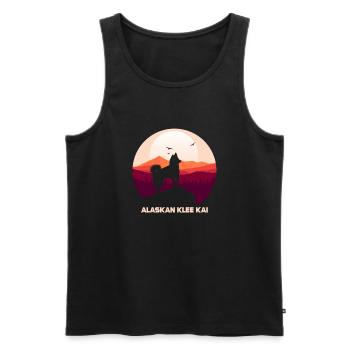Quai de trèfle de l’Alaska - Débardeur bio Premium Homme - noir - Devant - Michal (187cm)