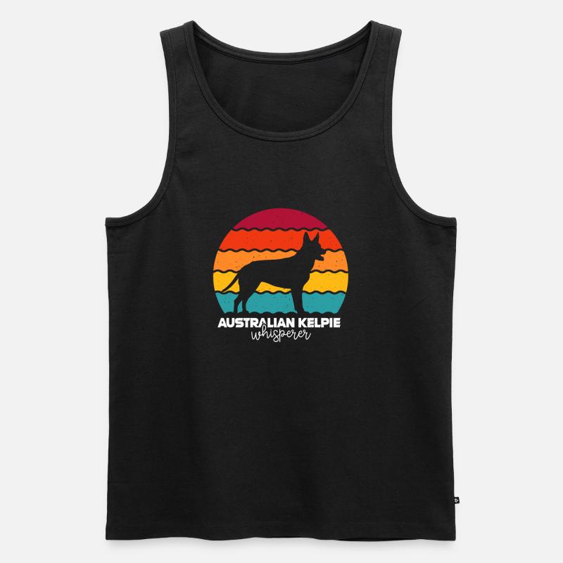 Australian Kelpie - Männer Premium Bio Tank Top - Schwarz