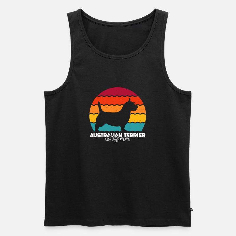 Australian Terrier - Männer Premium Bio Tank Top - Schwarz