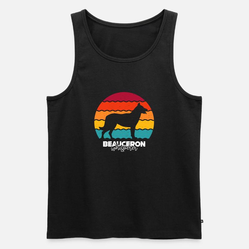 Beauceron - Männer Premium Bio Tank Top - Schwarz
