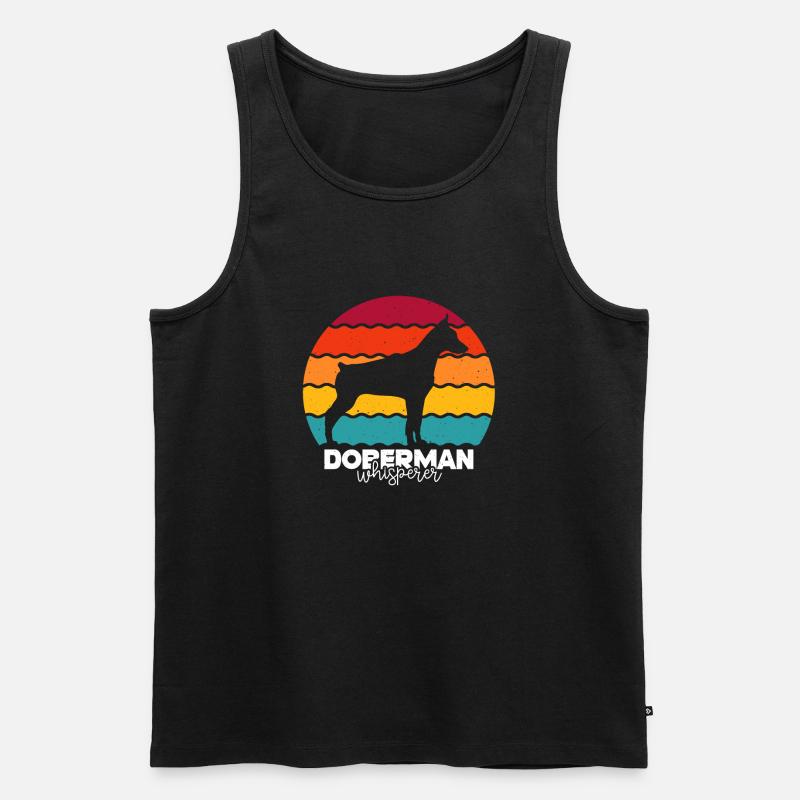 Dobermann - Männer Premium Bio Tank Top - Schwarz