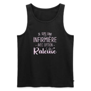 Ich bin eine Krankenschwester mit einer Beschwerdemöglichkeit - Männer Premium Bio Tank Top - Schwarz - Vorne - AI Model Male 178 light (178cm)