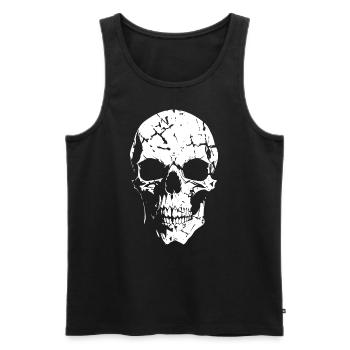 Totenkopf Crâne Schädel - Débardeur bio Premium Homme - noir - Devant - Michal (187cm)
