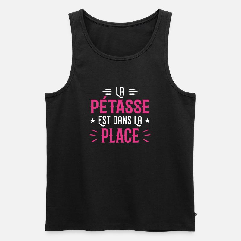 Das ist im Ort - Männer Premium Bio Tank Top - Schwarz