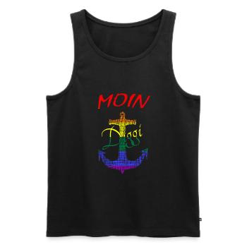 Anker Hamburg Diggi LGBTQ - Männer Premium Bio Tank Top - Schwarz - Vorne - AI Model Male 178 light (178cm)