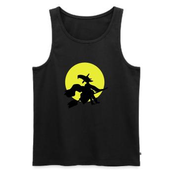 Hexe - Männer Premium Bio Tank Top - Schwarz - Vorne - Michal (187cm)