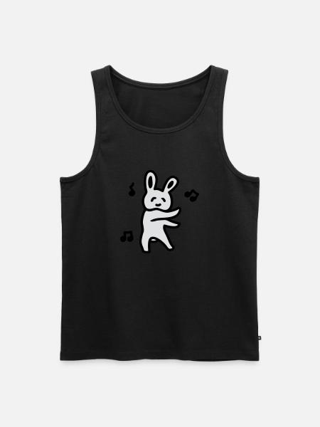 Party Bunny - Men's Premium Organic Tank Top - black