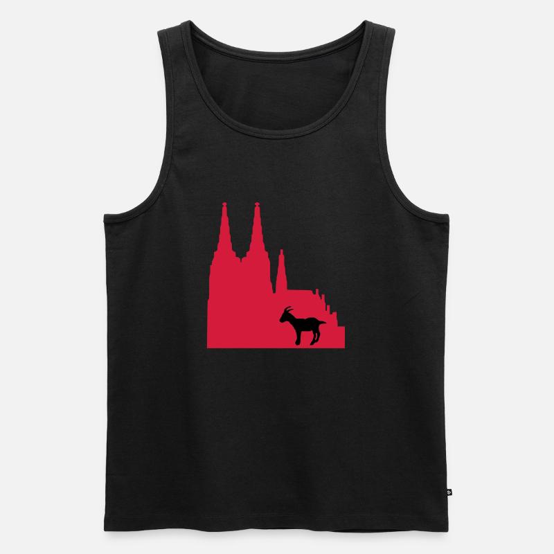 stadt_koeln - Männer Premium Bio Tank Top - Schwarz