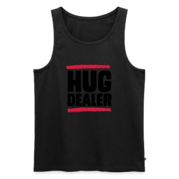 Hug Dealer - Débardeur bio Premium Homme - noir - Devant - Michal (187cm)