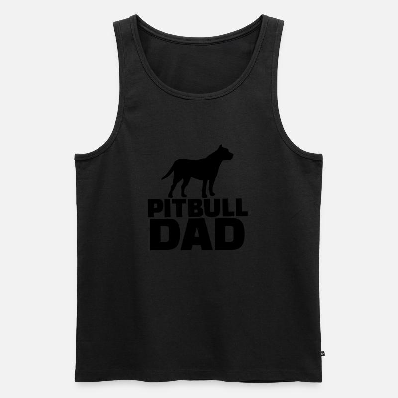 Pitbull - Männer Premium Bio Tank Top - Schwarz