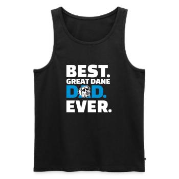 Great Dane - Men's Premium Organic Tank Top - black - Front - AI Model Male 178 light (178cm)