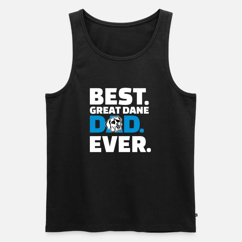 Dogge - Männer Premium Bio Tank Top - Schwarz