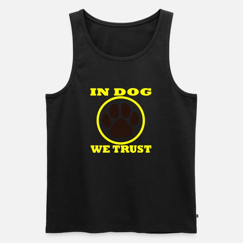 Hund Dog - Männer Premium Bio Tank Top - Schwarz