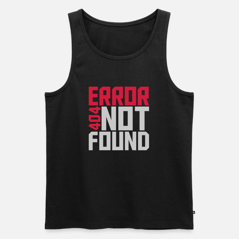 Error 404 not found - Men's Premium Organic Tank Top - black