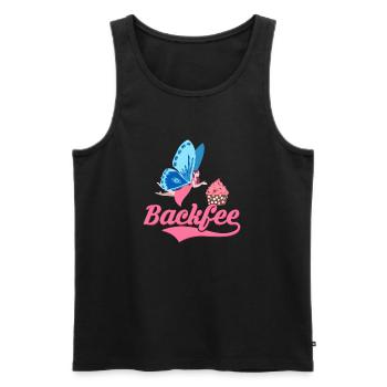 Backfee Konditor Torten Bäckerin - Männer Premium Bio Tank Top - Schwarz - Vorne - Michal (187cm)