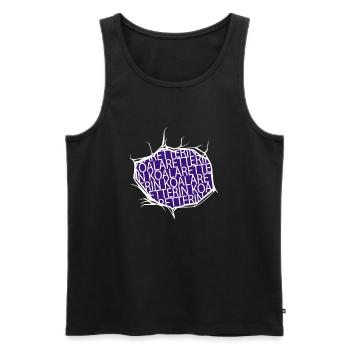 geschenkidee koala cartoon australisch dobermann - Männer Premium Bio Tank Top - Schwarz - Vorne - Michal (187cm)