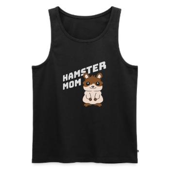 Design Logo Hamster Maman - Débardeur bio Premium Homme - noir - Devant - Michal (187cm)
