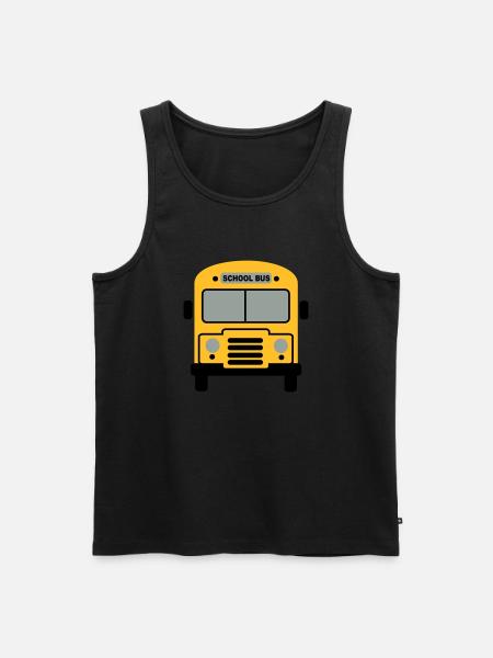 Schulbus - Männer Premium Bio Tank Top - Schwarz